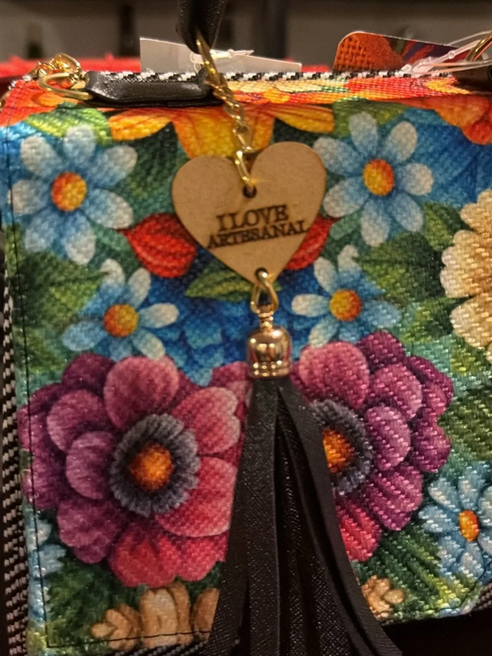 Multicolor Floral Tote Handbag